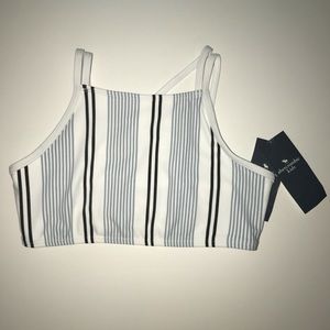 Abercrombie Kids- 2 piece striped swim suit